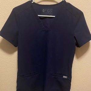SOLD figs navy blue top
